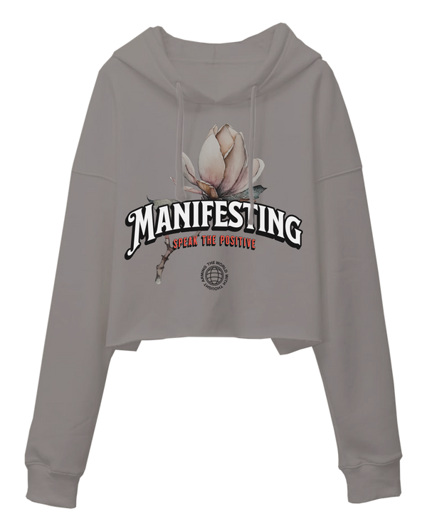 Manifesting Crop Hoodie